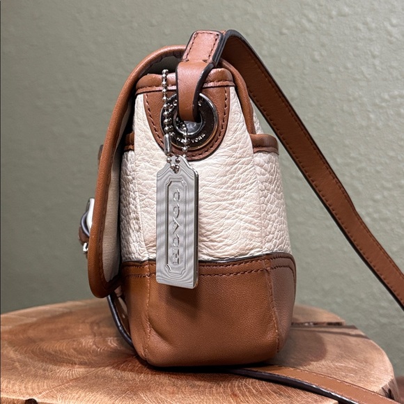 RARE COLOR COACH HADLEY LUXE GRAIN LEATHER FIELD BAG - Picture 3 of 13